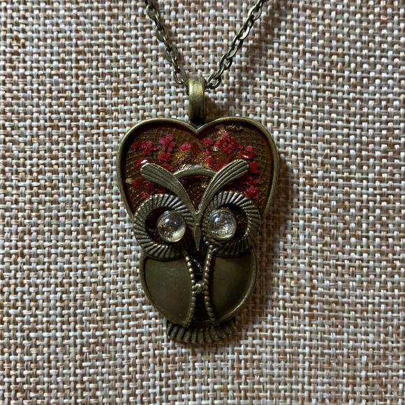 Owl Necklace Handmade New - Picture 4 of 7